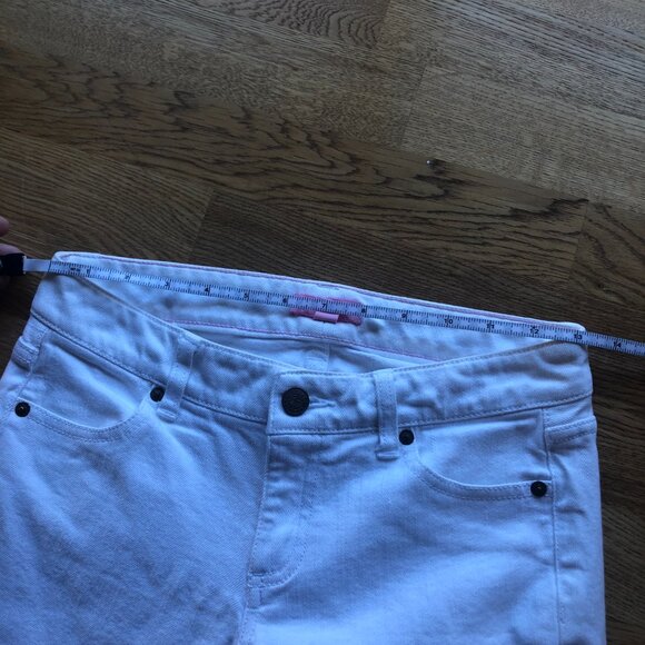 Lilly Pulitzer Aida White Denim Crop Jeans Size 0 - Picture 13 of 15